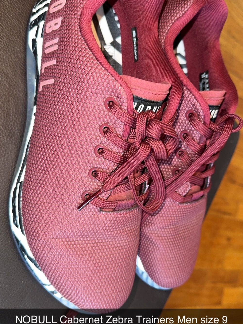 NOBULL Cabernet Mesh Trainers - Women's Burgundy Workout Sneakers